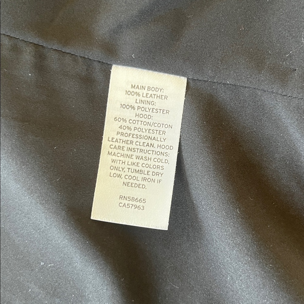 Caslon Nordstroms Super Soft Black Leather Moto Jacket Removable hoodie XXS - Picture 5 of 6